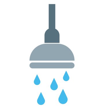 Duş vektör simge düzenlenebilir 