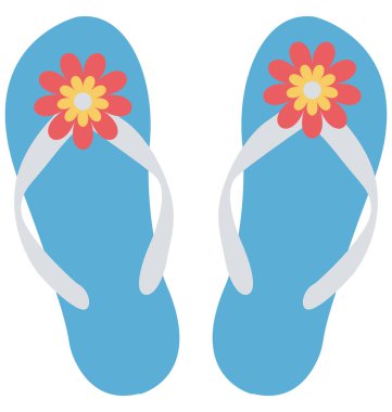  flip flop vektör simge düzenlenebilir