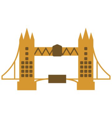 Tower Bridge vektör simge düzenlenebilir