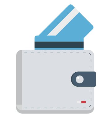 M-cüzdan vektör simge düzenlenebilir