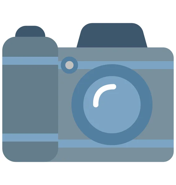 Kamera Vektor Symbol Editierbar — Stockvektor