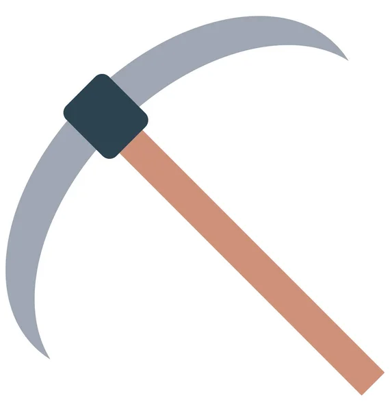 Pickaxe Vector Icon Editable — Stock Vector