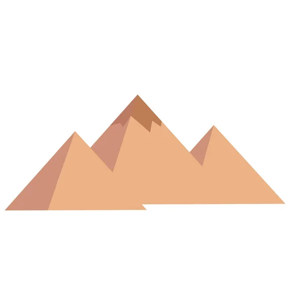 Mısır Piramitleri Vektör Simge Düzenlenebilir — Stok Vektör