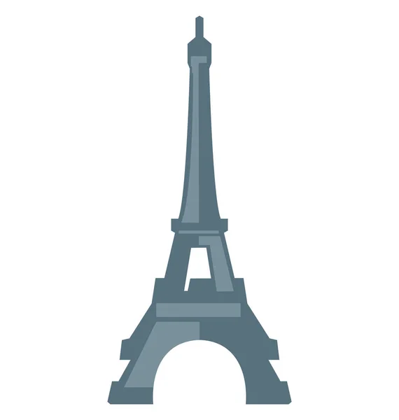 Eiffelturm Vektorsymbol Editierbar — Stockvektor