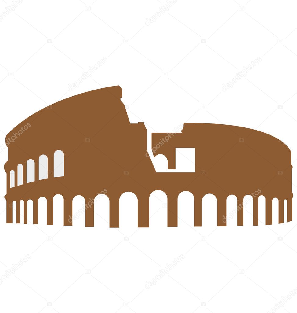 Colosseum Vector Icon Editable