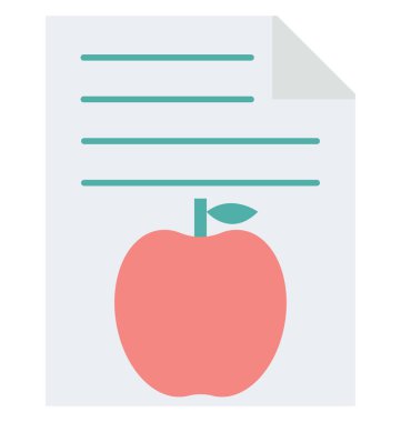 Diyet grafik vektör simgesi