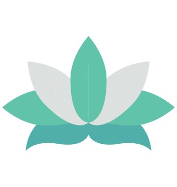 Lotus isolateded vektör simgesi