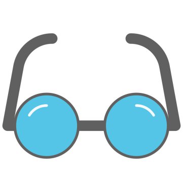 Gözlük izole vektör simgesi