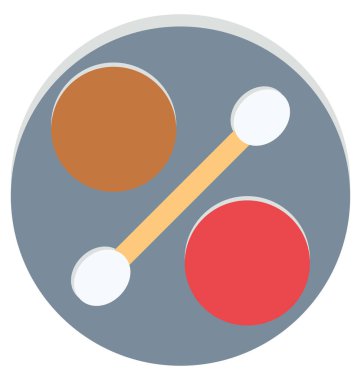 Göz gölgeler izole vektör simgesi