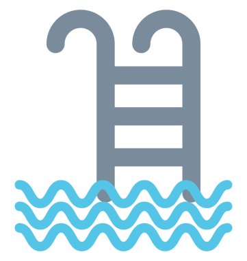 Yüzme izole vektör simgesi