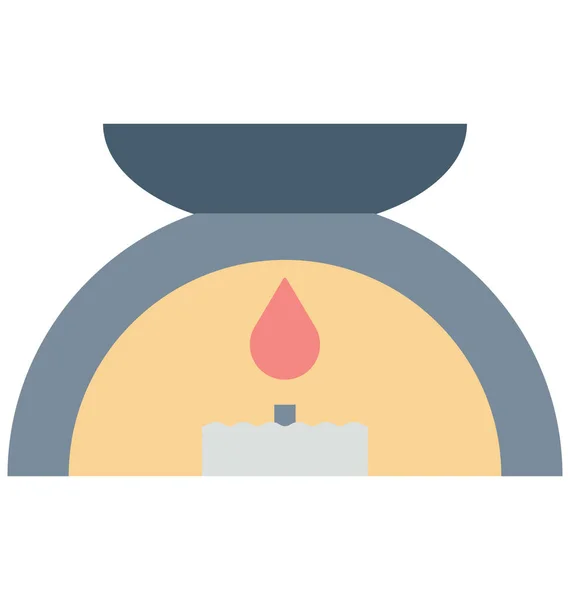 Spa Candle Vector Icon — Stock Vector