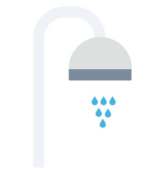 Shower Isolated Vector Icon — Stock Vector