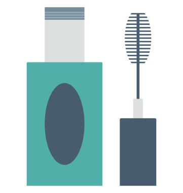 Maskara izole vektör simgesi