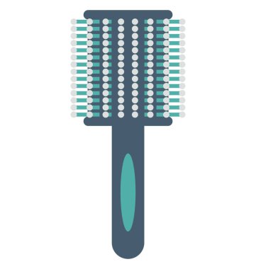 Saç fırça izole vektör simgesi 