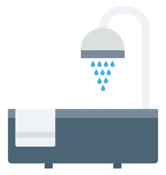 Bathtub Isolated Vector Icon — Stock Vector