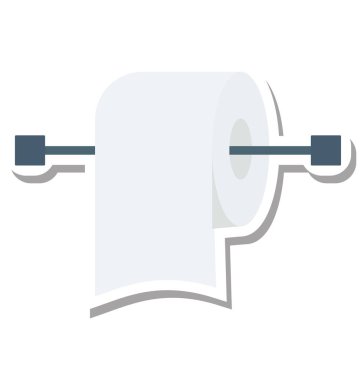 Doku Roll izole vektör simgesi