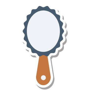 Saç fırça izole vektör simge düzenlenebilir