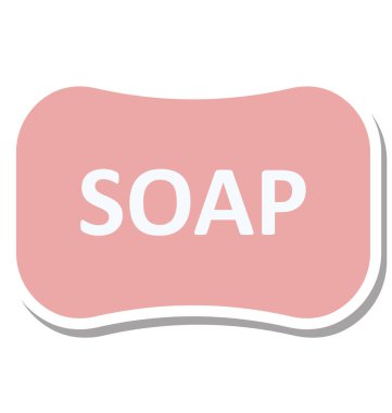 Banyo sabun izole vektör simgesi