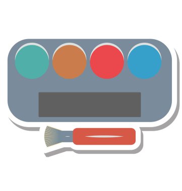 Göz gölgeler izole vektör simgesi