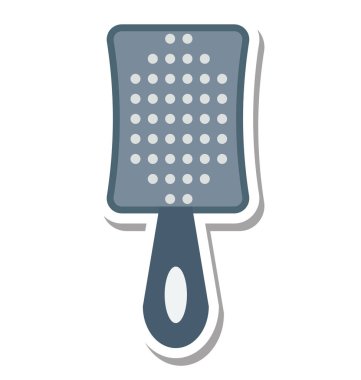 Saç fırça izole vektör simge düzenlenebilir