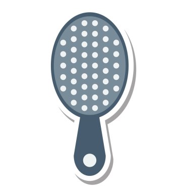 Saç fırça izole vektör simge düzenlenebilir