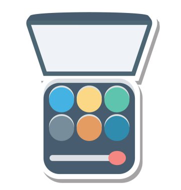 Göz gölgeler izole vektör simgesi