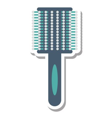 Saç fırça izole vektör simge düzenlenebilir