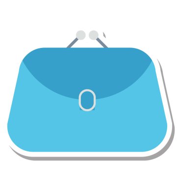 Debriyaj Çanta izole vektör simgesi