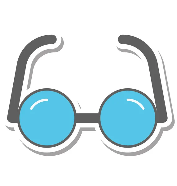 Brýle Izolované Vektorové Ikony — Stockový vektor