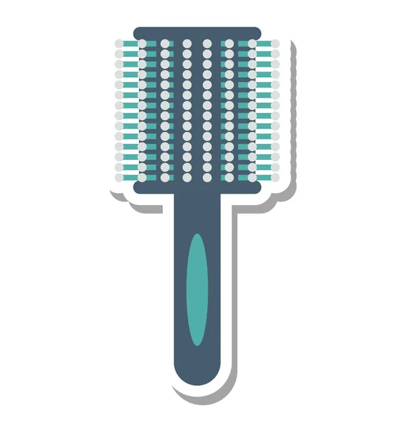 Brosse Cheveux Isolée Vectorielle Icône Modifiable — Image vectorielle