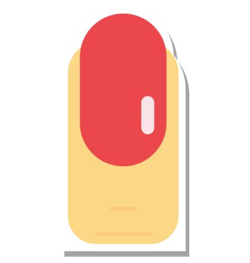 Parmak izole vektör simgesi