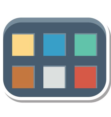 Göz gölgeler izole vektör simgesi