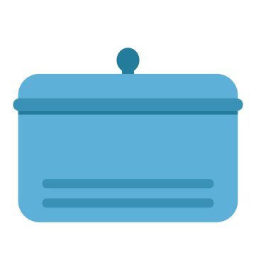 Pişirme pan izole vektör simge düzenlenebilir