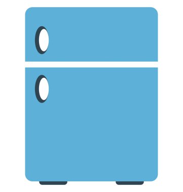 Buzdolabı izole vektör simge düzenlenebilir