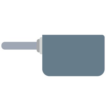 Pişirme pan izole vektör simge düzenlenebilir