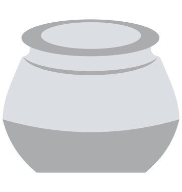 Kazan izole vektör simge düzenlenebilir