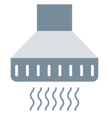 Mutfak Hood izole vektör simge düzenlenebilir