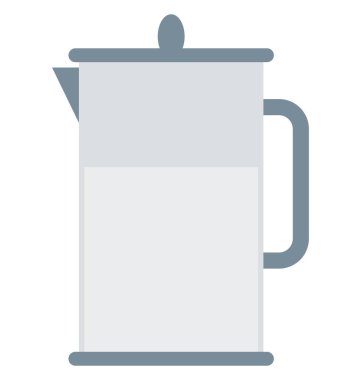 Sürahi izole vektör simge düzenlenebilir