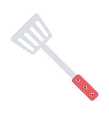 Spatula izole vektör simge düzenlenebilir