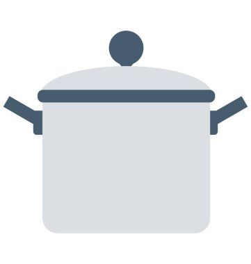 Pişirme pan izole vektör simge düzenlenebilir