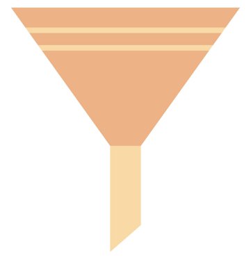 Huni izole vektör simgesi düzenlenebilir