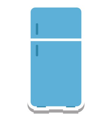 Buzdolabı izole vektör simge düzenlenebilir