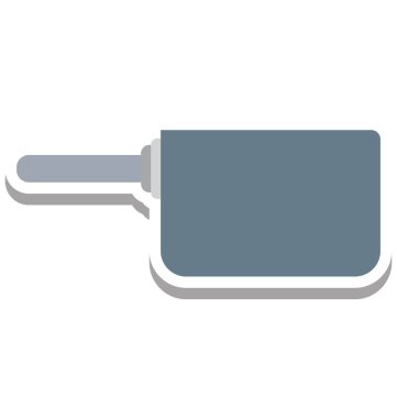 Pişirme pan izole vektör simge düzenlenebilir