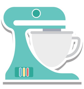 Yumurta çırpıcı izole vektör simge düzenlenebilir