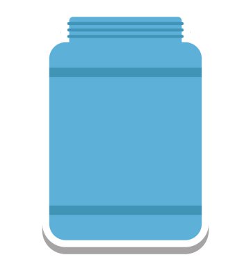 Kavanoz izole vektör simge düzenlenebilir