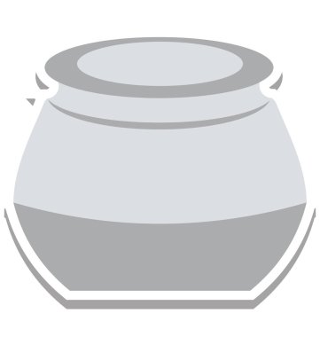 Kazan izole vektör simge düzenlenebilir