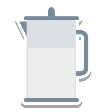 Sürahi izole vektör simge düzenlenebilir