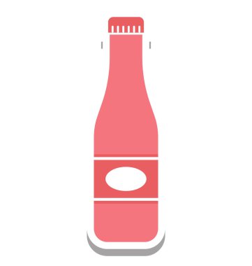 Şişe izole vektör simge düzenlenebilir