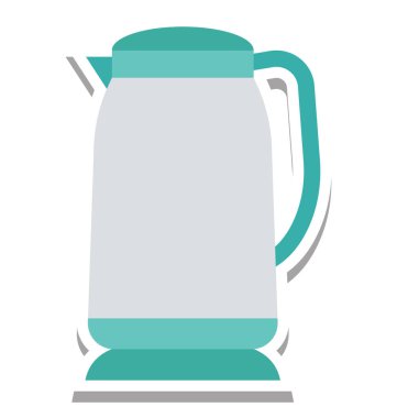 Elektrikli su ısıtıcısı izole vektör simge düzenlenebilir