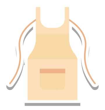 Önlük izole vektör simge düzenlenebilir